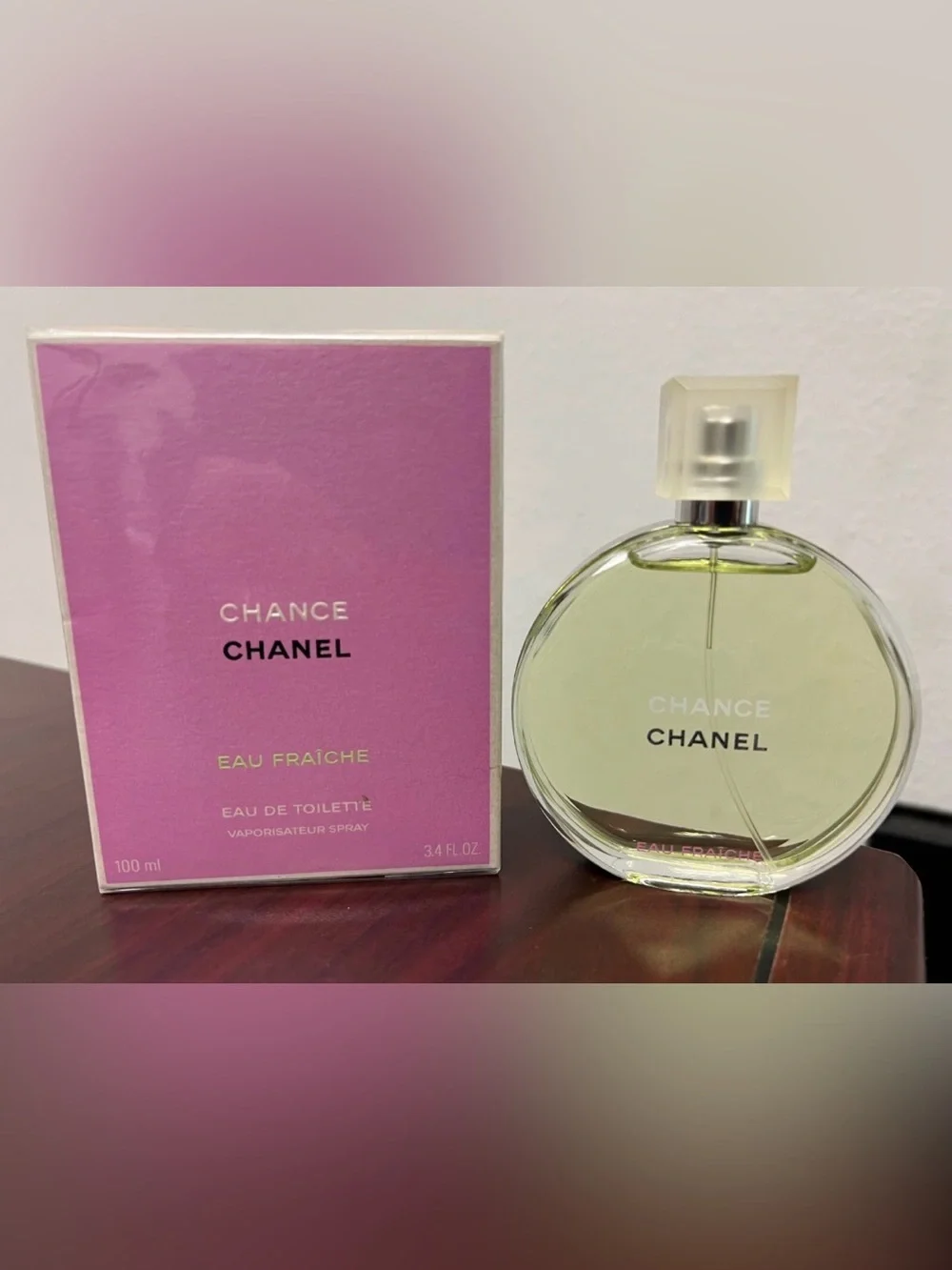 CHANEL Chance Eau Fraîche — Pink Box, Clear Bottle